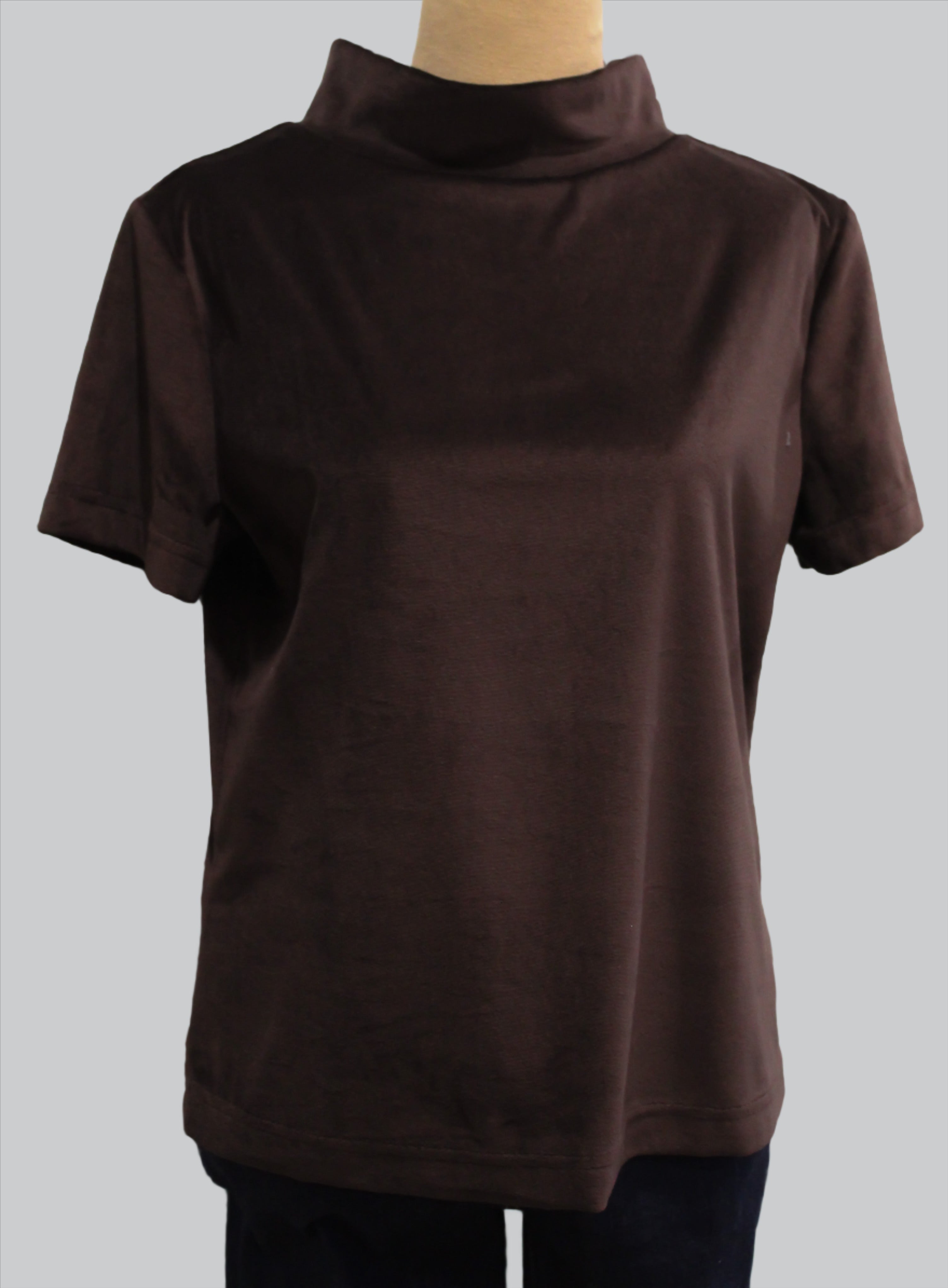 Brittany Tee - Brown Velour