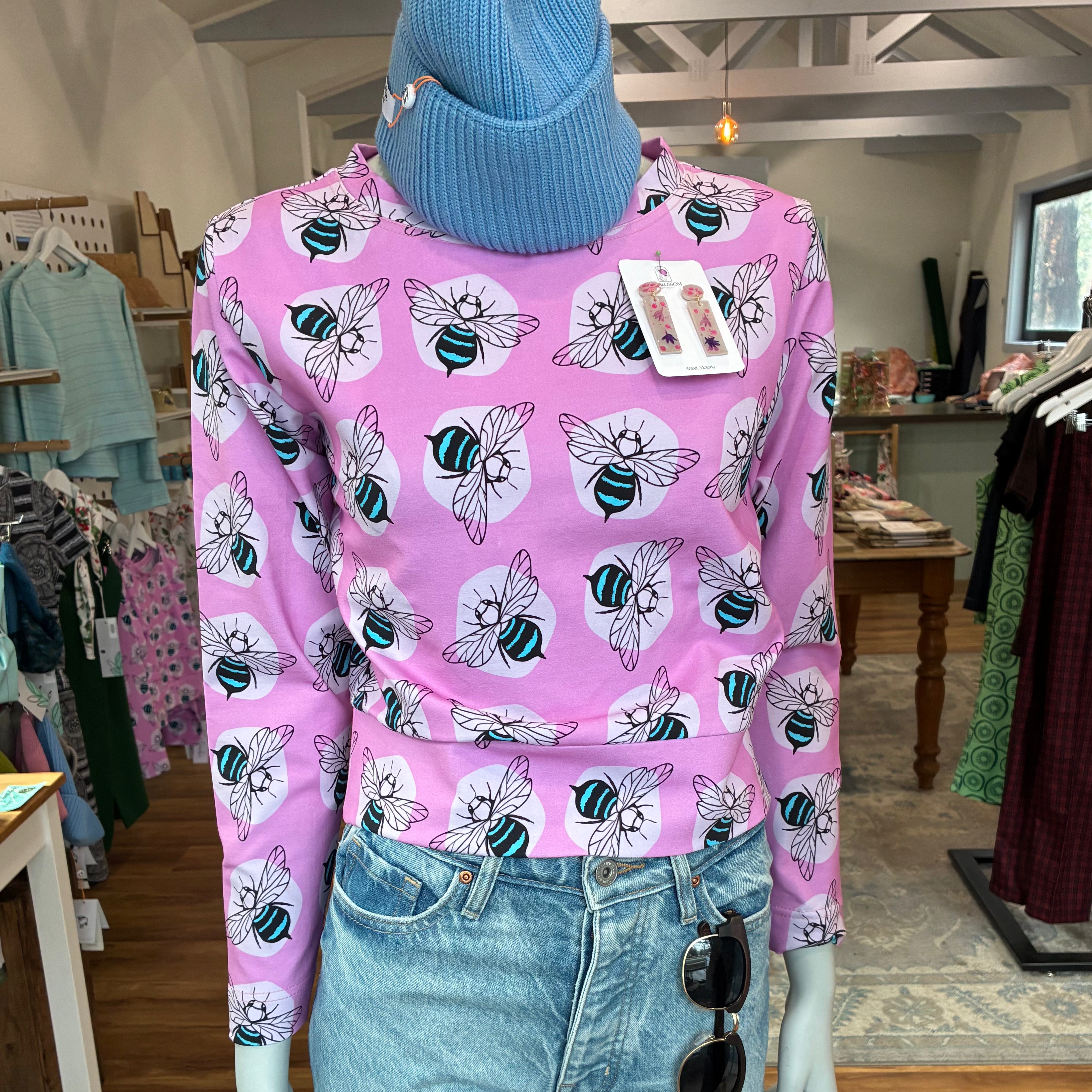 Clea cropped jumper - Native Bees