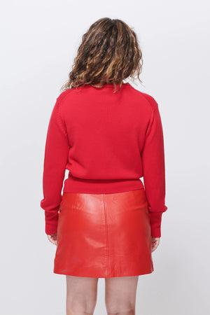 The Polly Jumper - Deep Red - Dot and Frankie
