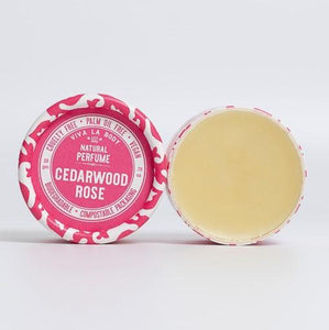 Solid Natural Perfume - Cedarwood Rose - Dot and Frankie