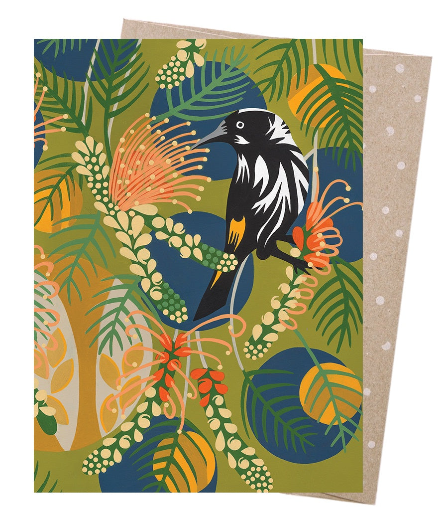 Greeting Card - New Holland Honeyeater - Dot and Frankie