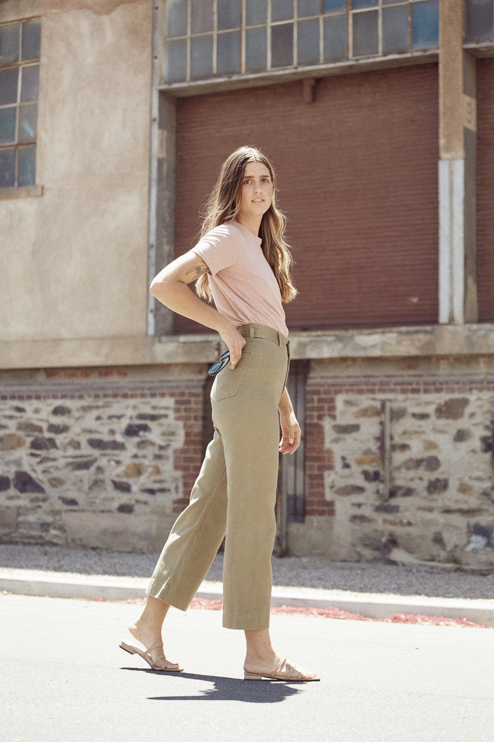 Newport Pant - Olive - Dot and Frankie